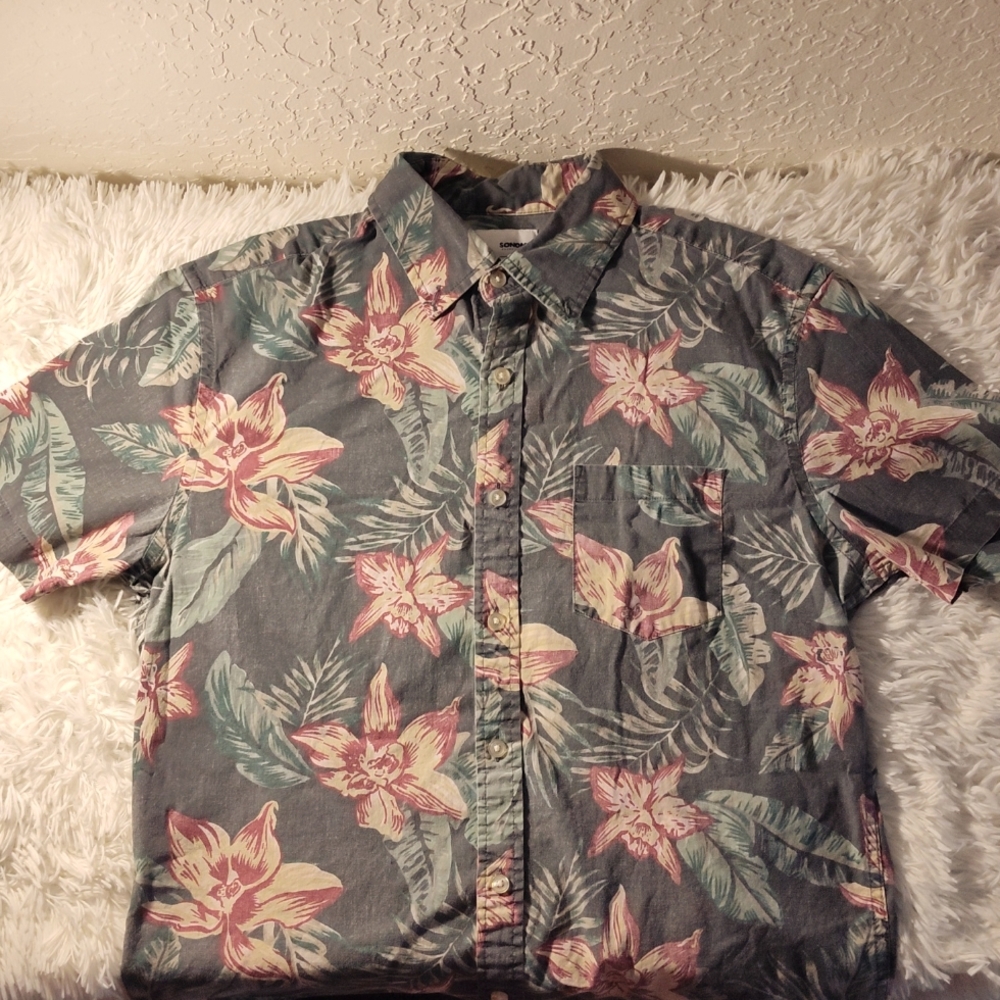Sonoma Hawaiian Tropical Button Up Shirt
